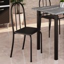 Ver imagem 2 de Kit 4 Cadeiras Tubular 89x37x42 cm Ane B Preto