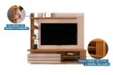 Ver imagem 3 de Painel Home Suspenso para Tv até 55" Marin Off White Freijo Dj Móveis