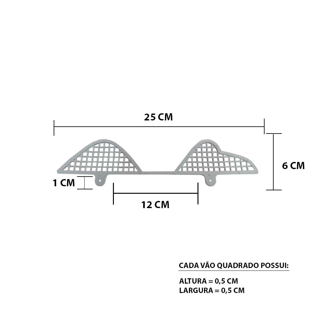 Kit Passarinheira Ventilada Telha Concreto 50un (rende 15m) Bege - 3