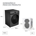 Ver mais imagens de Lava e Seca 11kg Titanium Slim Healthguard Conectada Midea Mf201d110wb/gk-01 110v