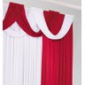 Cortina Córdoba Varão Duplo Tecido Malha Gel 4,00 x 2,80 Metros Alt - Vermelho e Branco - 2