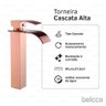 Torneira Cascata Alta com Misturador Monocomando Rose de Bancada Belcca Tca01r-bl - 4