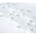 Ver imagem 2 de Colcha Casal Queen Tifanne Micro Fibra Bordada com Babado 5 Peças - Azul