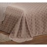 Cobre Leito Casal Padrão Berlim Tecido Jacquard Decorado Dupla Face 3 Peças - Dourado - 3