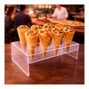 Ver imagem 3 de Porta Pizza Cone Temaki Casquinha Cascão Acrílico 6 Furos