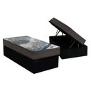 Ver imagem 1 de Cama Box Baú Solteiro: Colchão Molas Ensacadas Ortobom SuperPocket Fort Tech ISO + Base CRC