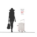 Ver imagem 6 de Mala Rígida de Policarbonato 360° Tamanho Bordo - Gladiador Infinity V1mb:verde