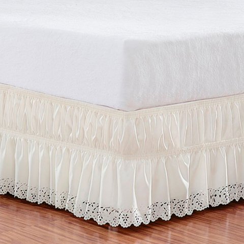 Saia Box Solteiro Perolla Bordado Ultrassônico - Palha