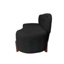 Ver imagem 3 de Sofá 2 Lugares Orgânico Curvo Tókio 150cm Couro Preto