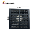 Ver imagem 4 de Ralo Quadrado 20x20 Aluminio Preto Coletor Saída 2 Polegadas