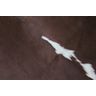 Tapete de couro de boi. Pele bovina natural. 2,00 x 1,90 m. Marrom e branco. P1102 - 4