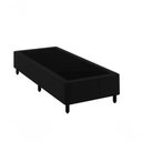 Ver imagem 2 de Conjunto: Box Suede Preto + Colchão Herval Black Espuma Ortopedica D60 Solteiro 88x188x60