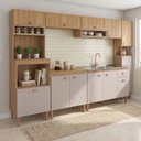 Ver imagem 1 de Cozinha Completa Modulada 6 Peças sem Tampo Casuá Cinza Mel Fendi Marti