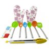 Kit de Utensílios de Silicone 11 peças - Coloridas - 1
