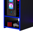 Ver imagem 2 de Mesa Escrivaninha Gamer Organizador Home Office Azul