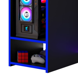 Mesa Escrivaninha Gamer Organizador Home Office Azul - 2