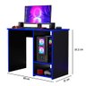 Mesa Escrivaninha Gamer Organizador Home Office Azul - 5