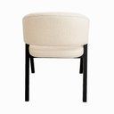 Ver imagem 4 de Cadeira de Jantar Antonella Boucle Estilo Poltrona com Pés Preto - 7 Decor Bege