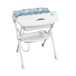 Banheira com Trocador Splash Peixinhos Azul Burigotto - 2 Banheira com Trocador Splash Peixinhos Azul Burigotto - 2