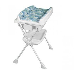 Banheira com Trocador Splash Peixinhos Azul Burigotto - 4 Banheira com Trocador Splash Peixinhos Azul Burigotto - 4