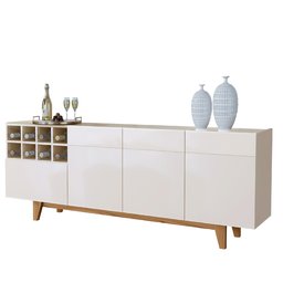 Buffet 3 Portas 1 Gaveta Philadelphia Mavaular Off White - 2
