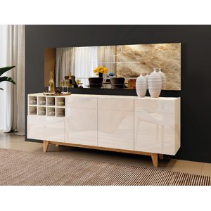 Buffet 3 Portas 1 Gaveta Philadelphia Mavaular Off White