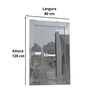 Espelho Decorativo de Parede Slim Life Demoglass C120 X A80 X L1,50 - 6