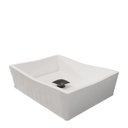 Ver imagem 2 de Conjunto Cuba de Apoio Atena Com Valvula Click Inox Black Branco