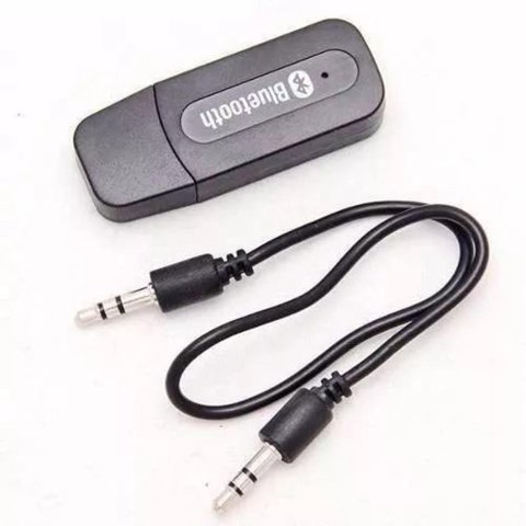 Receptor Bluetooth P2 Usb Adaptador Entrada Auxiliar Carro e Caixa de Som P2