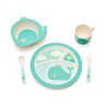 Kit Alimentação Infantil Fibra de Bambu Estampa Baleia - 1