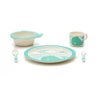 Kit Alimentação Infantil Fibra de Bambu Estampa Baleia - 7