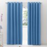 Cortina de Sala Voil com Blackout PVC 5,00x2,50 Azul - 1