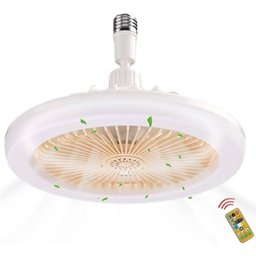 Ventilador de Teto Lâmpada Led 2 em 1 - Ilumine e Refresque Seu Espaço com Controle Remoto e Design - 1