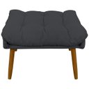 Ver imagem 4 de Kit 2 Puff Decorativo para Sala Quarto Penteadeira Sufler Linho Pés Palito