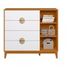 Conjunto de Quarto com Roupeiro e Cômoda Ipê - Moveis Leartam - 3