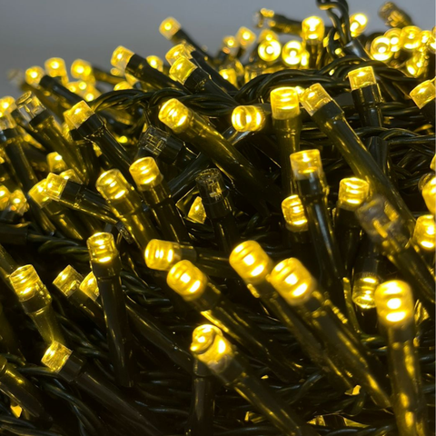 Pisca Natal Led Strobo Branco Quente 40 Metros 1500 Leds na Cor Branco Quente Cordão Prova D'água Qu