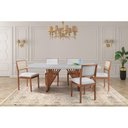 Ver imagem 2 de Mesa de Jantar Retangular de Madeira Magnum 180cm X 100cm Castanho