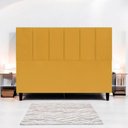 Ver imagem 2 de Cabeceira Estofada para Cama Box Queen 160 Cm Classic Suede Mostarda Suede