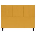 Ver imagem 1 de Cabeceira Estofada para Cama Box Queen 160 Cm Classic Suede Mostarda Suede