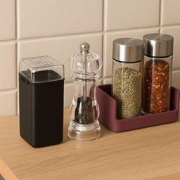 Saleiro Pimenteiro 70ml Preto Porta Tempero 5x4x8cm Plástico Coza Dispenser de Mesa - 2