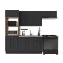 Ver imagem 2 de Armário de Cozinha Modulada Compacta Fidelitá Nara 100% MDF 4 Peças 270cm 12 Portas 2 Gavetas sem