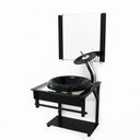 Ver imagem 1 de Gabinete de Vidro 40cm Apx com Cuba Chapeu Preto