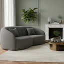 Ver imagem 4 de Sofá Sala Nuvem 170 cm Conforto Premium Decorativo Orgânico:Cinza Escuro