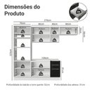 Ver imagem 3 de Armário de Cozinha Completa 270 cm Branco/Preto Lux Madesa 10