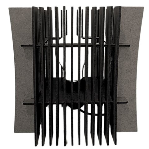 Abajur COLIBRI de Mesa -:Preto/20x20cm