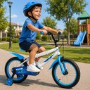 Ver imagem 2 de Bicicleta Infantil Aro 16 Menino Menina c/ Rodinhas Branca