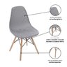 Cadeira Eames Design Colméia Eloisa: Cinza - 5