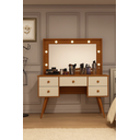 Ver imagem 5 de Penteadeira Camarim Anaisa Luz de Led e Espelho -novas Cores: Nature / Off White