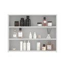 Ver imagem 4 de Armário Espelheira para Banheiro 80x61,5cm Aurora com 2 Portas Branco Mdp Faema
