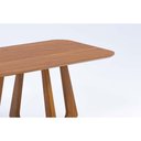 Ver imagem 3 de Mesa Multiuso Cozinha Bromélia Natuame C/ Tampo Madeirado 130x80cm Carvalho/cinamomo - Cimol